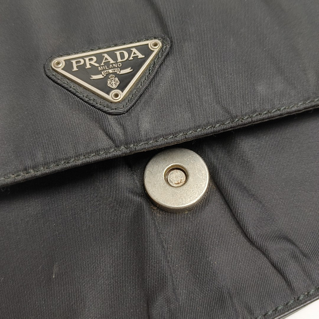Nylon Shoulder Bag Black