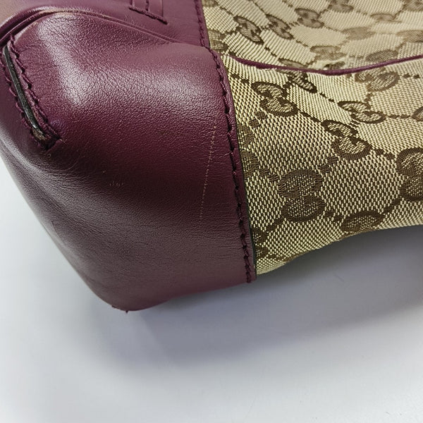 Monogram Canvas Tote Bag Brown