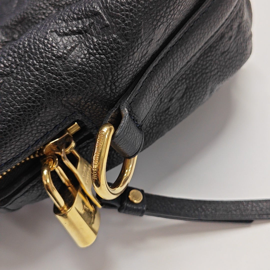 SPEEDY 25 Monogram Calfskin Black