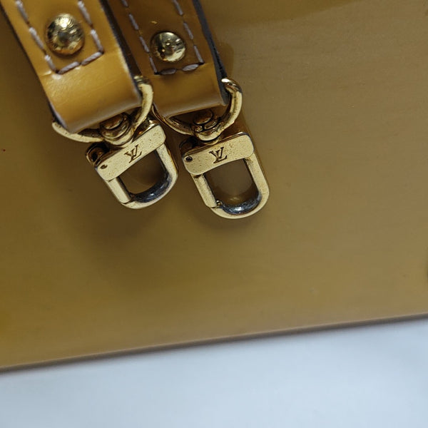 ALMA BB Monogram Patent Leather Yellow