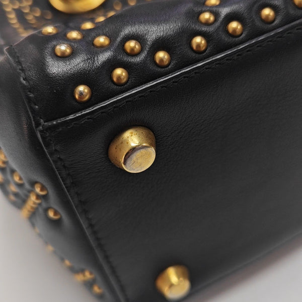 Lady Dior Medium Cannage Lambskin Black