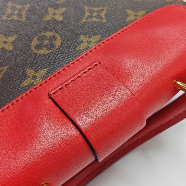 LOCKY BB Monogram Coated Canvas Red