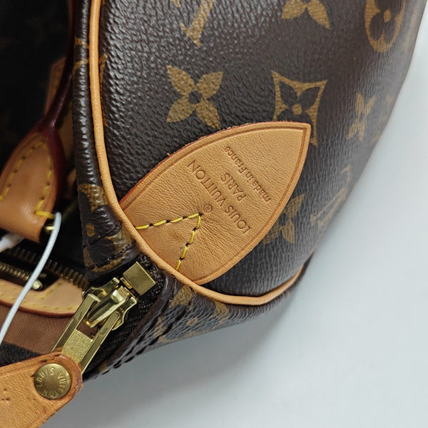 SPEEDY 25 Monogram Coated Canvas Brown