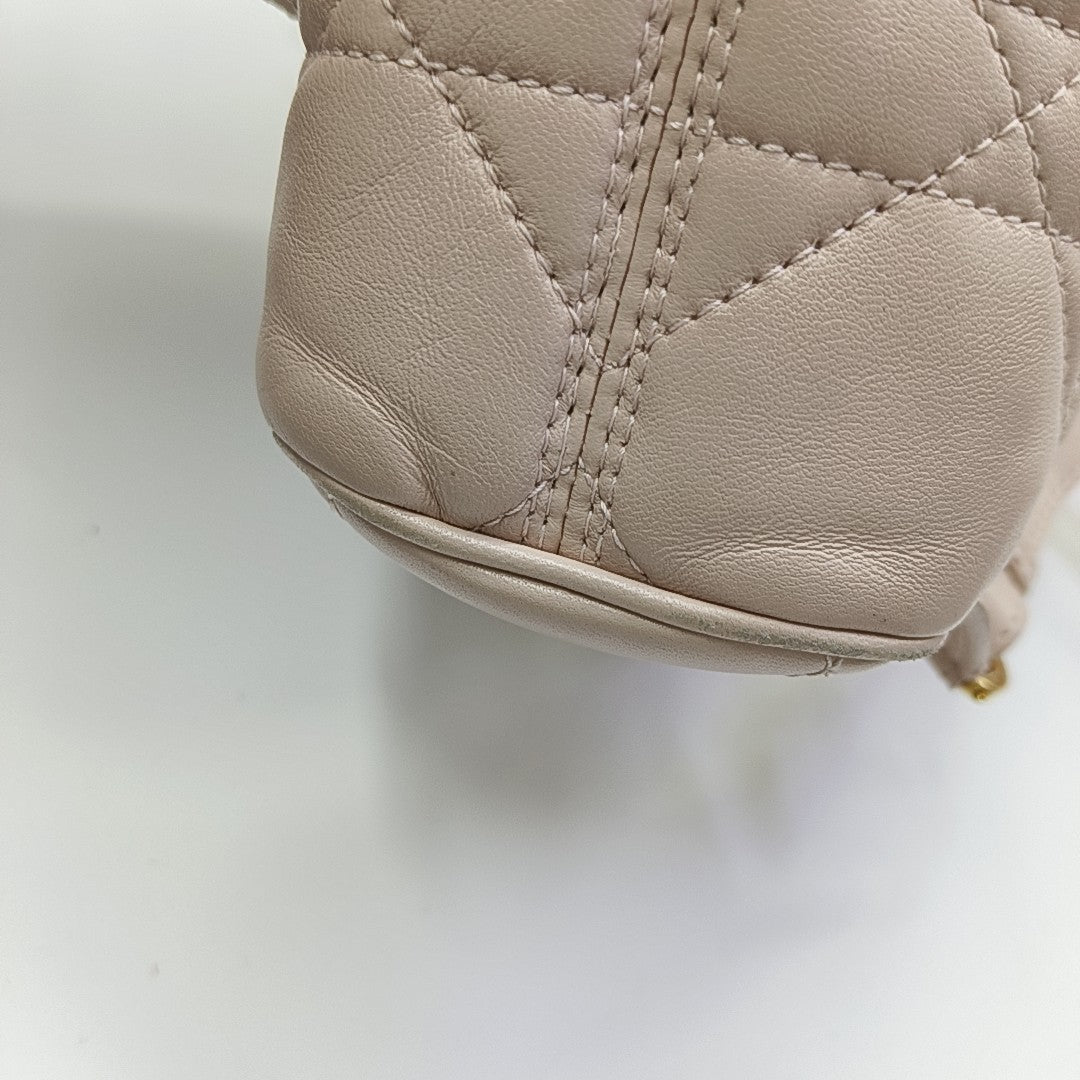 Dior Caro Small Cannage Lambskin Pink