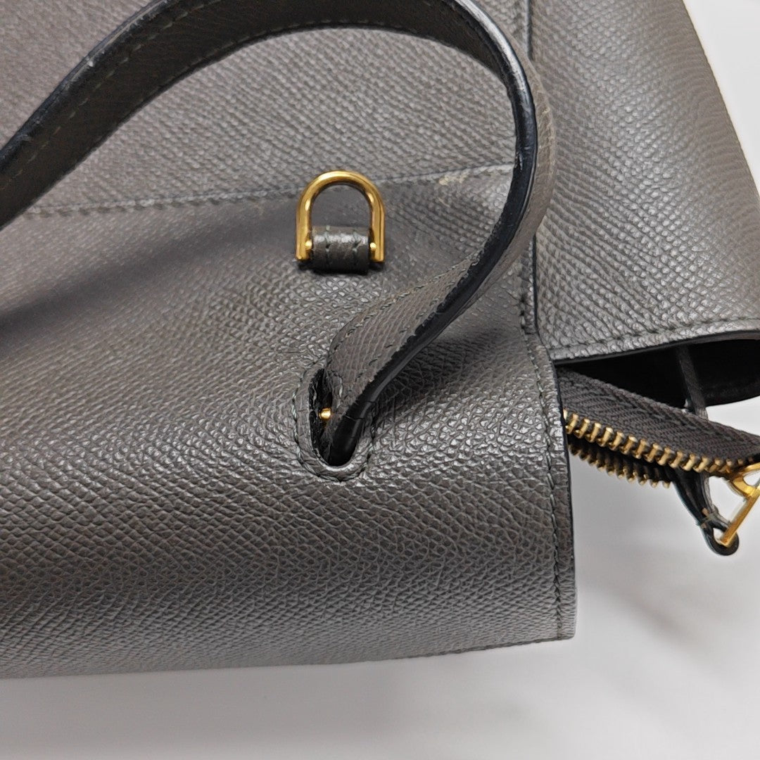 BELT Nano Calfskin Gray