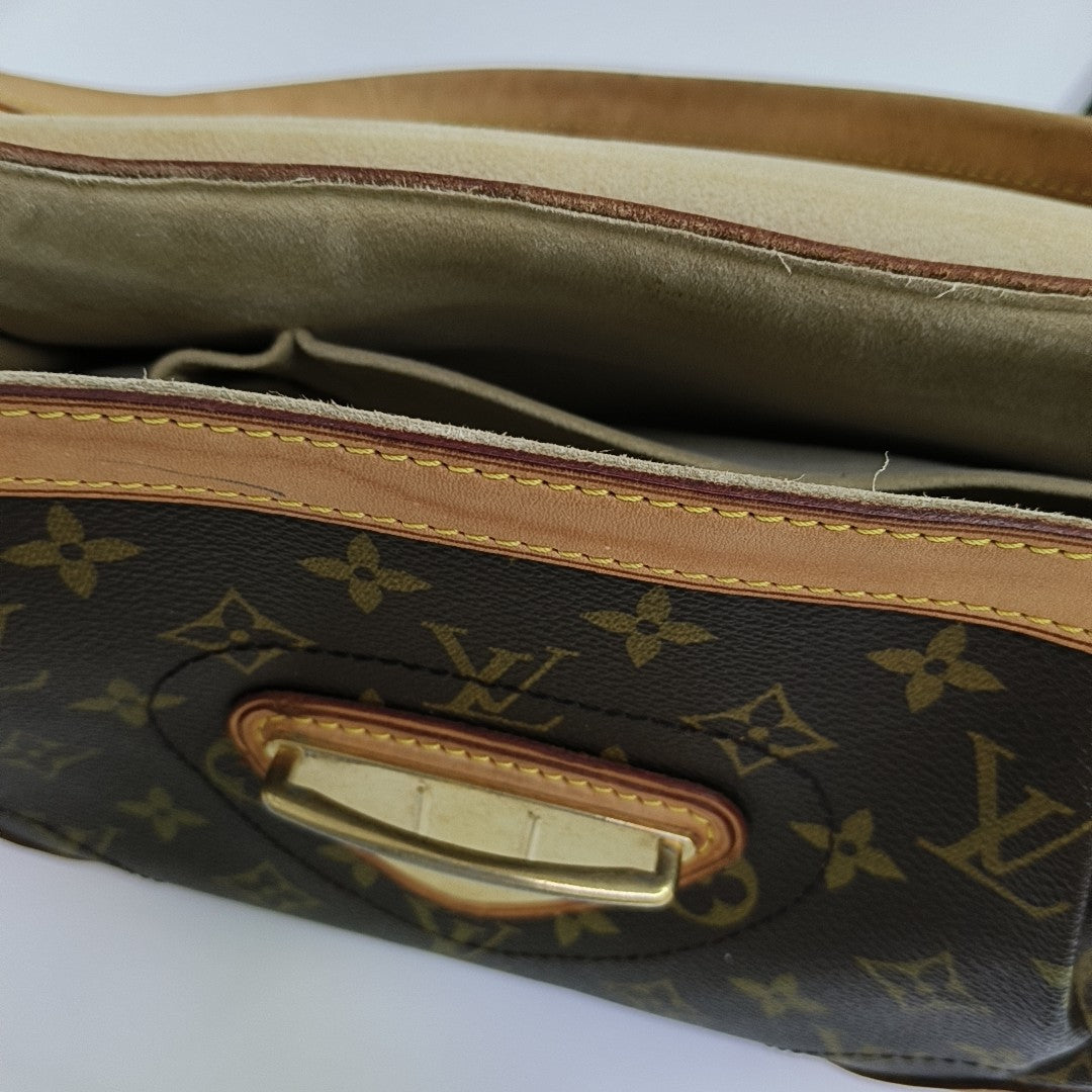 BEVERLY MM Monogram Coated Canvas Brown
