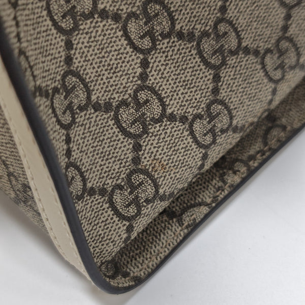 Padlock Small Monogram Coated Canvas Beige