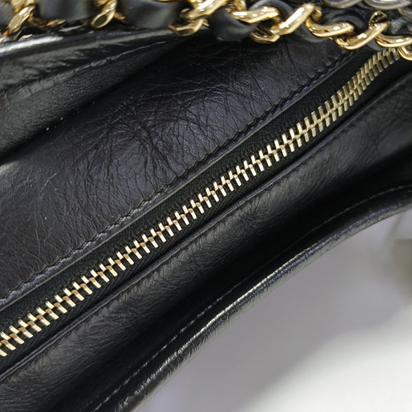 GABRIELLE Small Quilted Calfskin Black