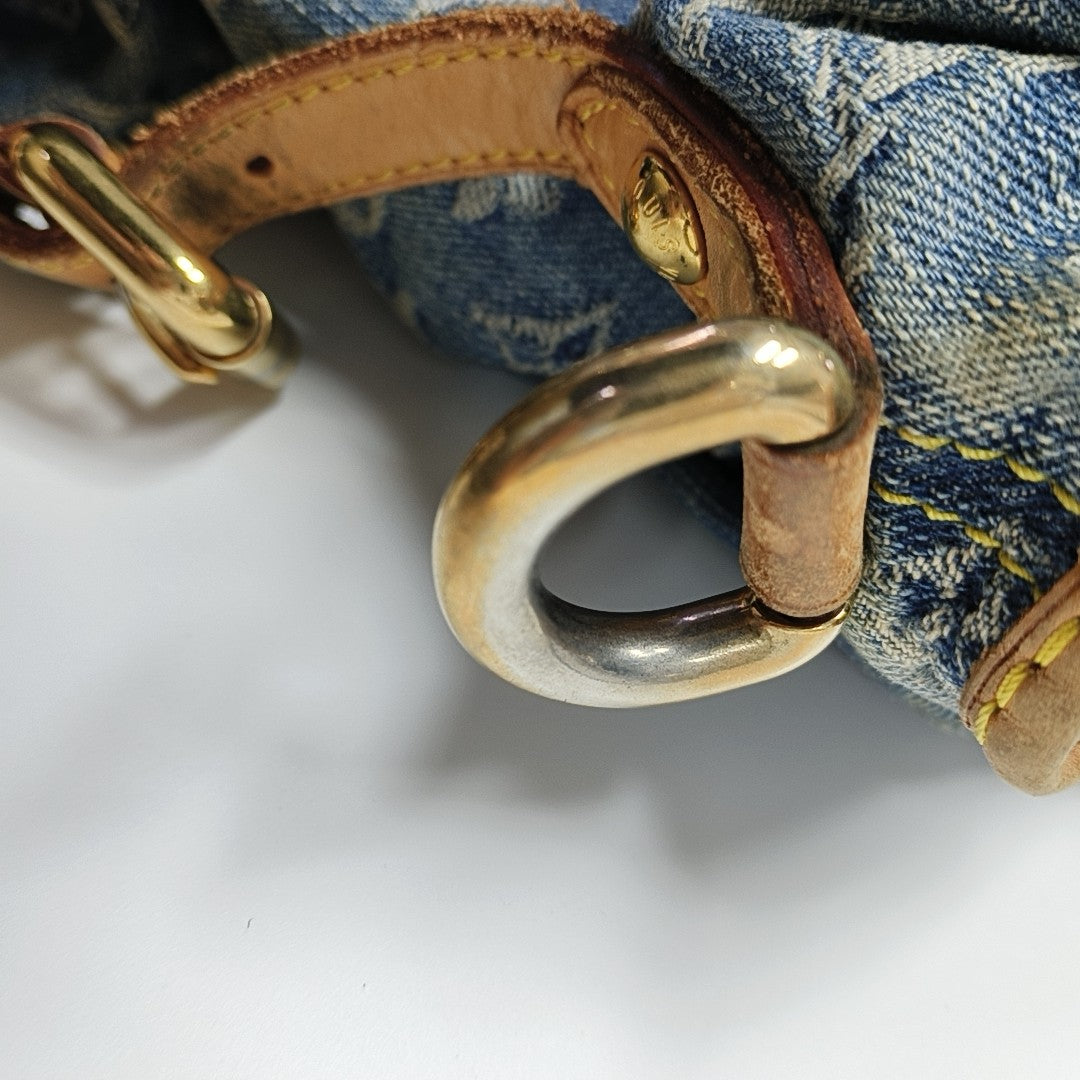 NEO CABBY Monogram Denim Blue
