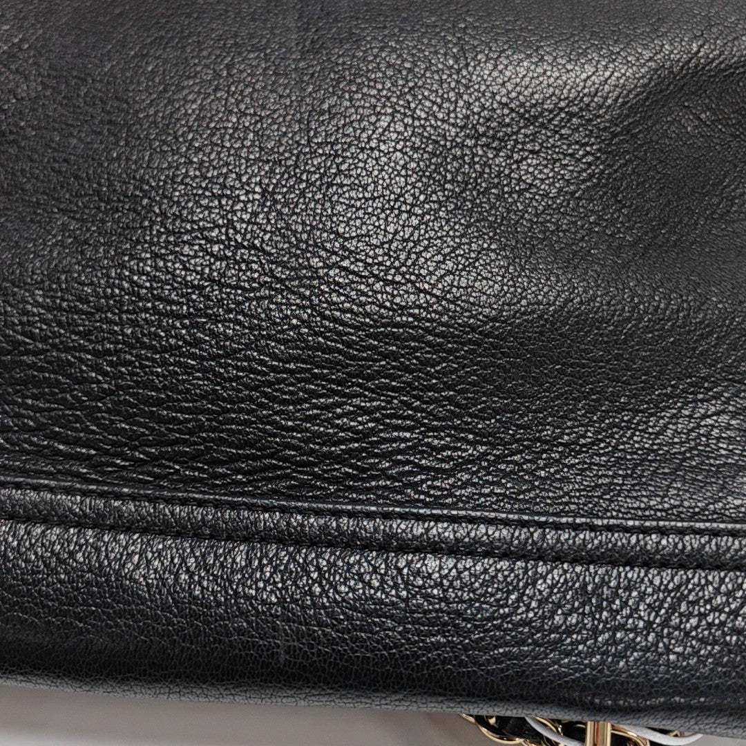 Calfskin Shoulder Bag Black
