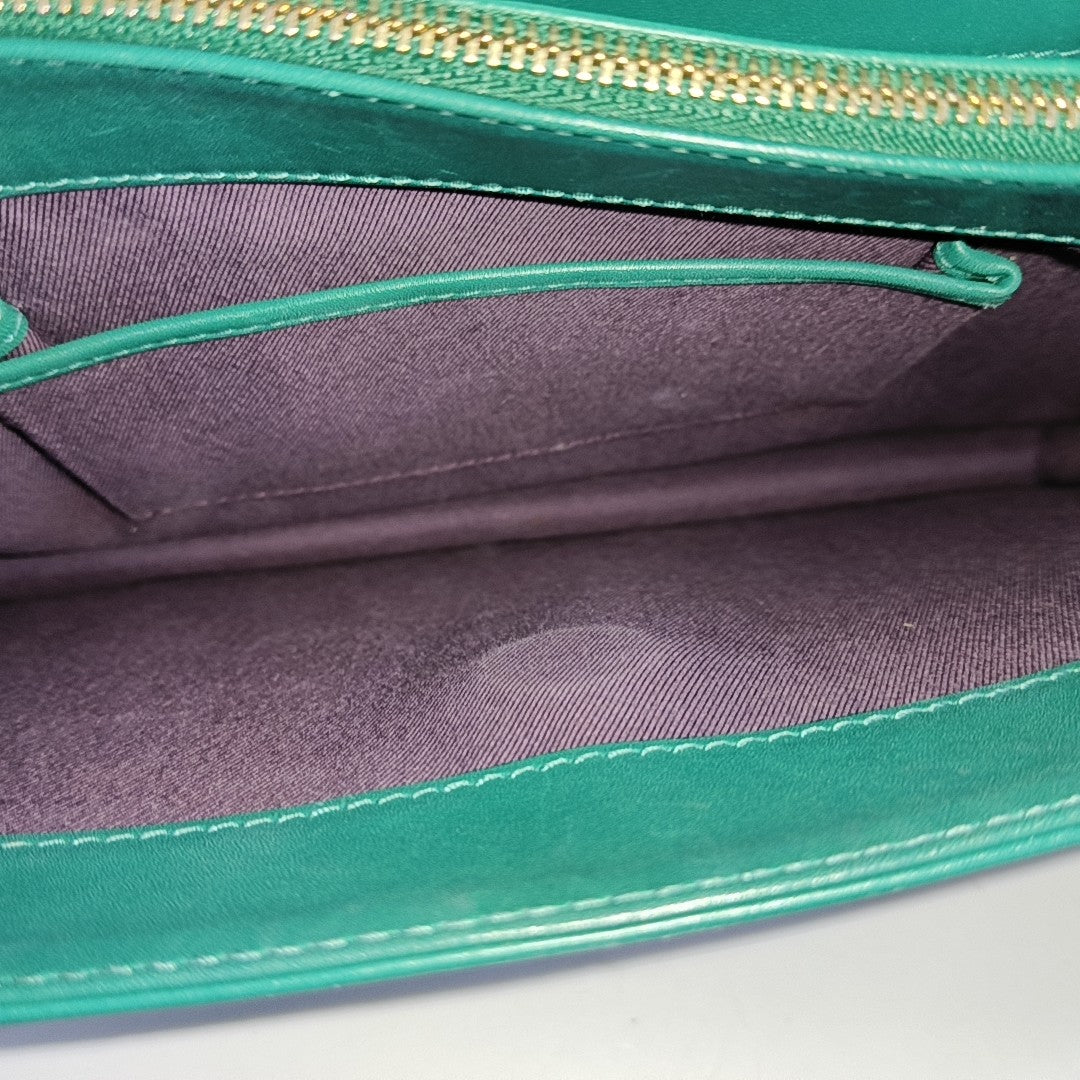 SERPENTI FOREVER Medium Calfskin Green
