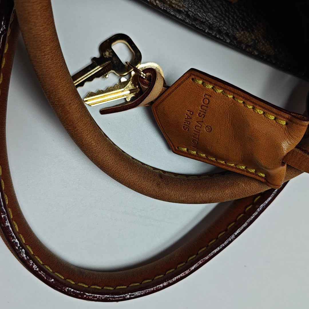MONTAIGNE BB Monogram Coated Canvas Brown