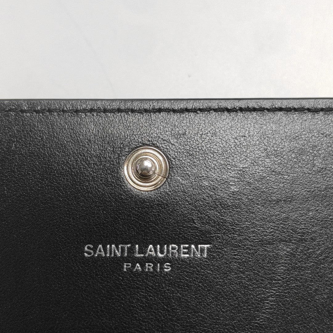 KATE WOC Calfskin Black Wallet
