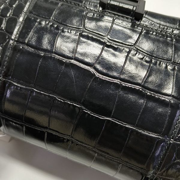 Hourglass S Calfskin Black