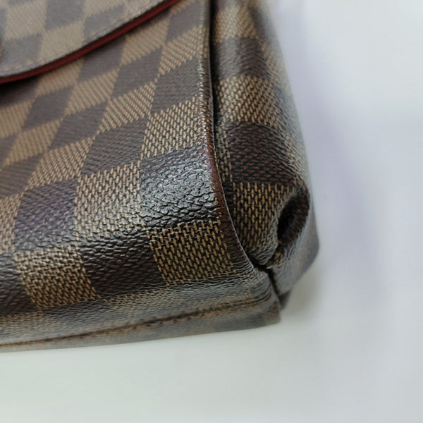 CROISETTE Damier Ebene Coated Canvas Brown