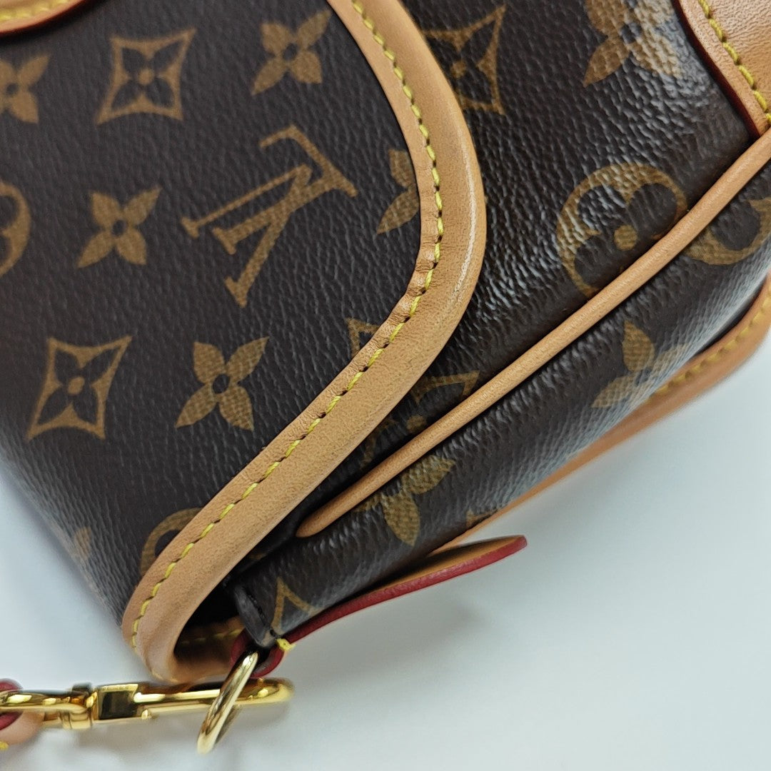DIANE Monogram Coated Canvas Brown