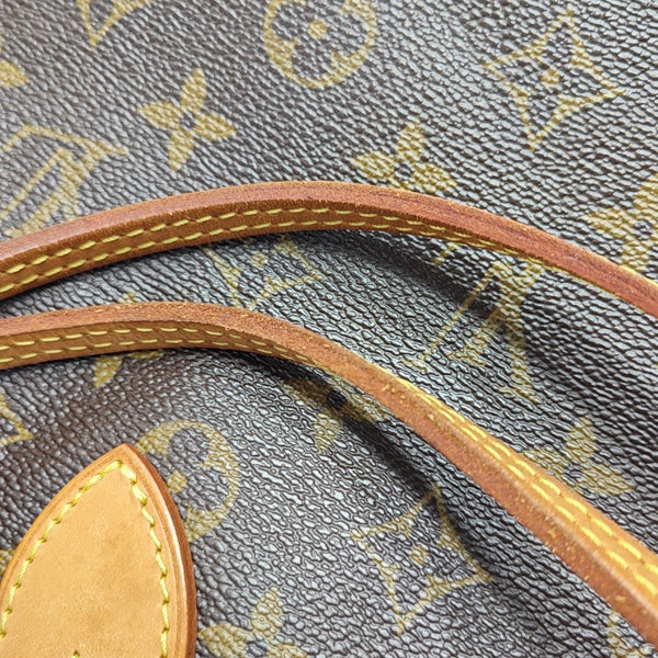 NEVERFULL MM Monogram Coated Canvas Brown