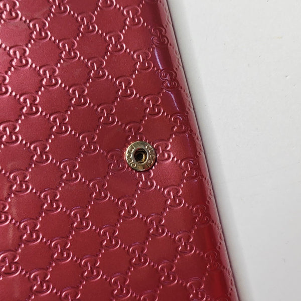 Monogram Patent Leather Wallet Pink
