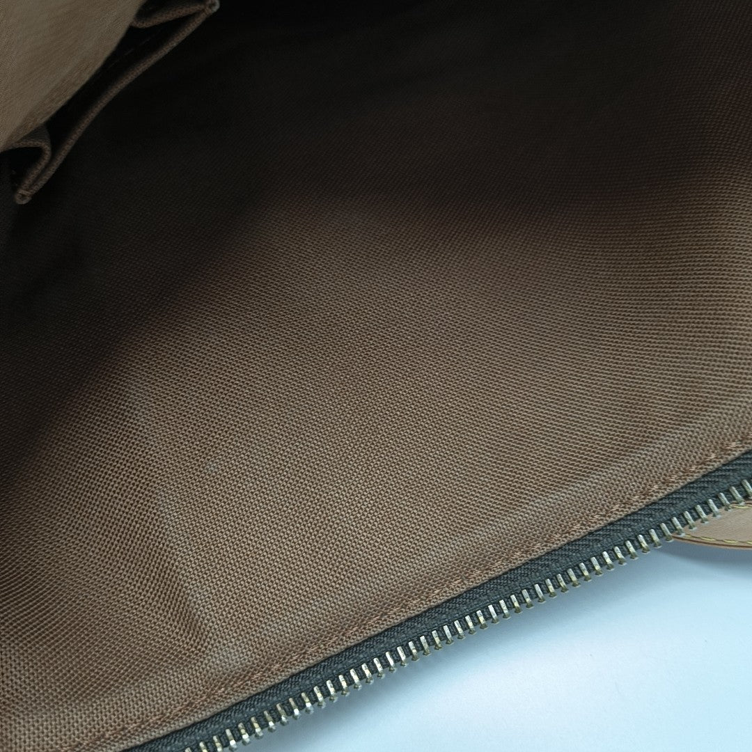 ODEON Monogram Coated Canvas Brown