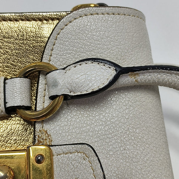 Calfskin Shoulder Bag Gold