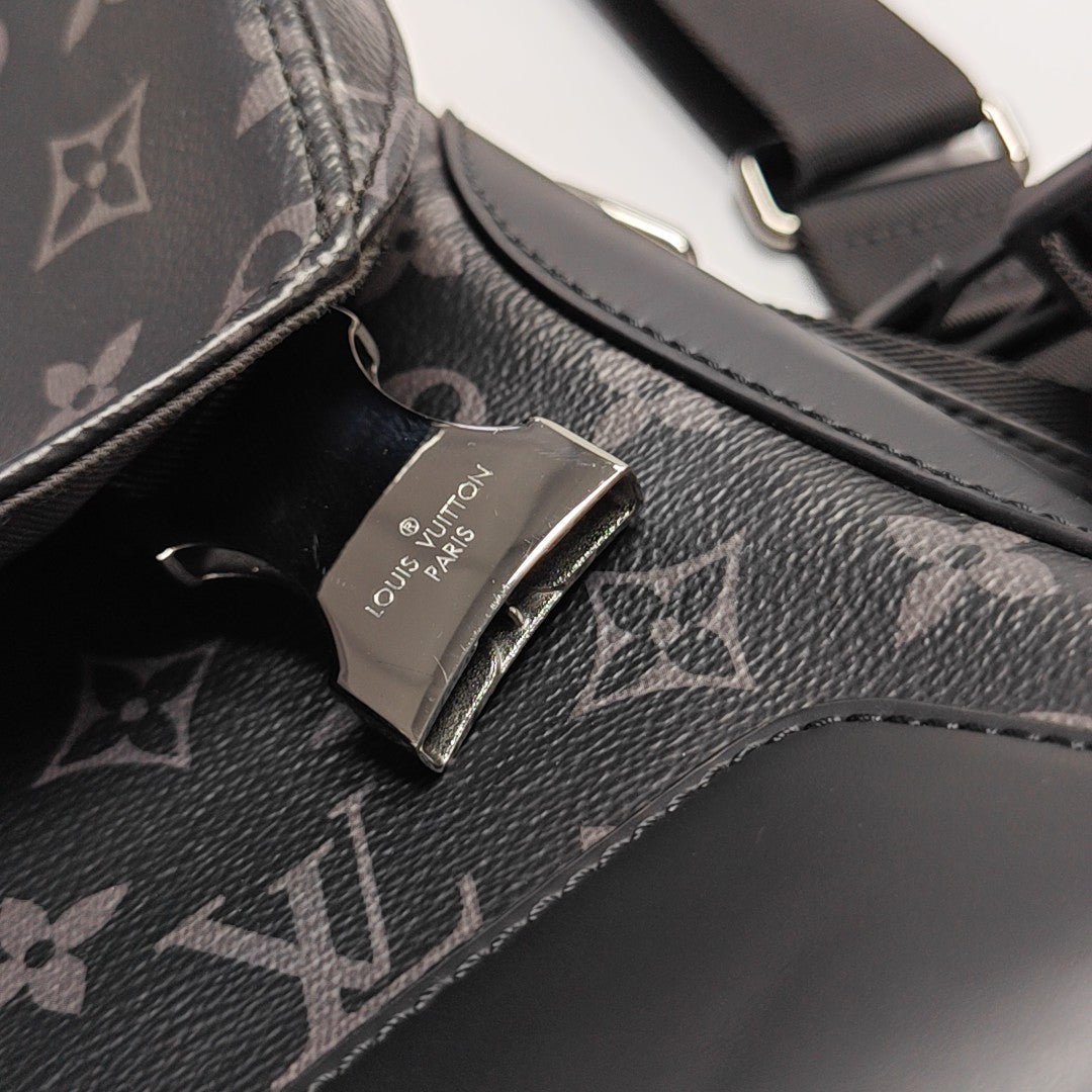 VOYAGER PM Monogram Coated Canvas Black