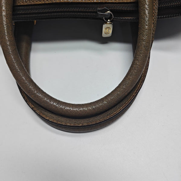 Monogram Coated Canvas Top Handle Bag Beige