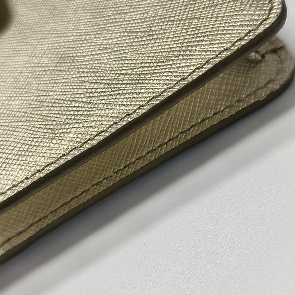 Saffiano Calfskin Shoulder Bag Beige