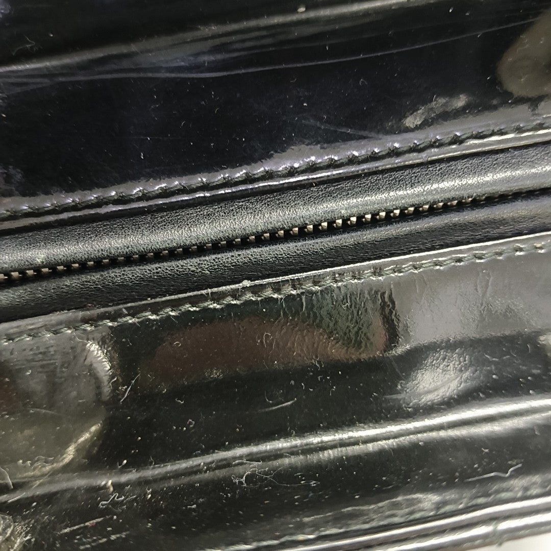 Lady Dior Medium Cannage Patent Leather Black