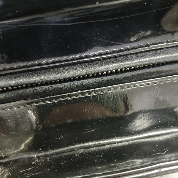 Lady Dior Medium Cannage Patent Leather Black