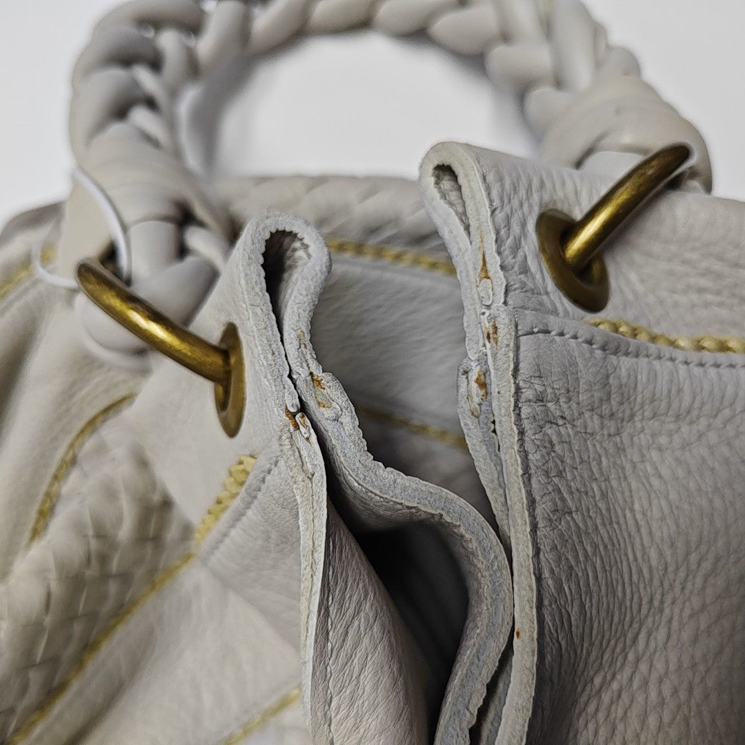 Lambskin Shoulder Bag White