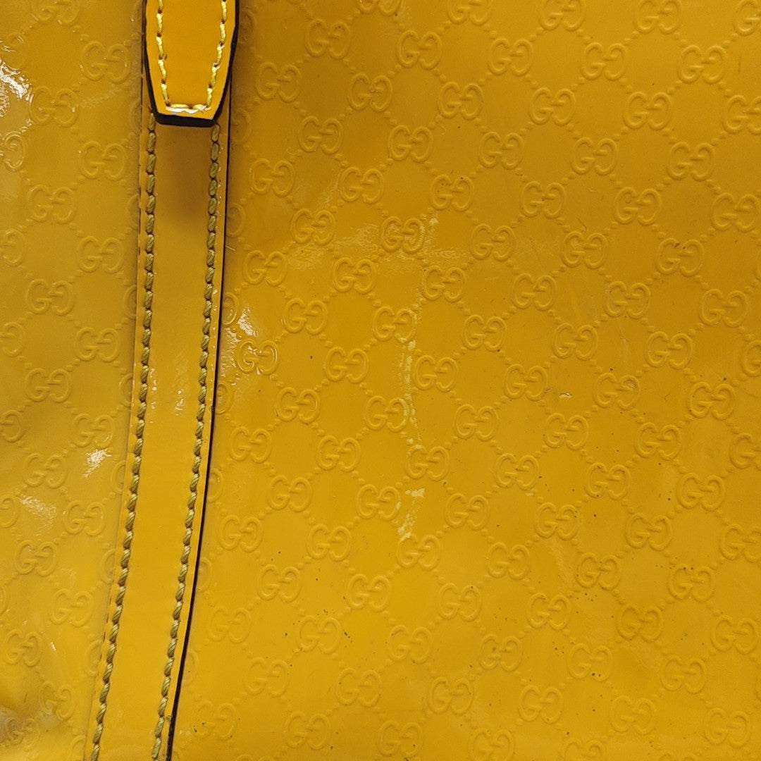 Microguccissima Monogram Calfskin Yellow