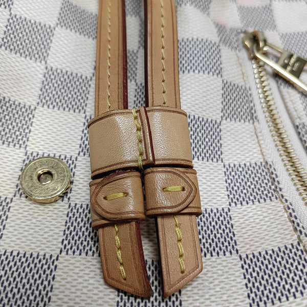 SPERONE BB Damier Azur Coated Canvas White