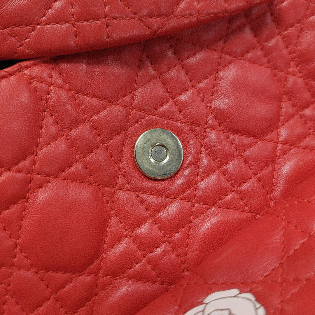 Stardust Cannage Calfskin Red