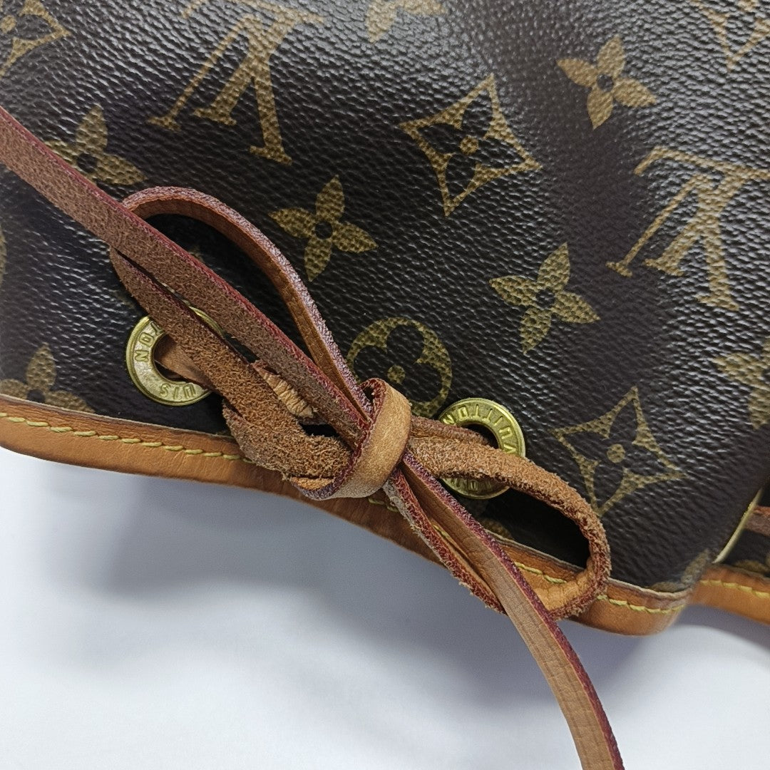 NOÉ BB Monogram Coated Canvas Brown
