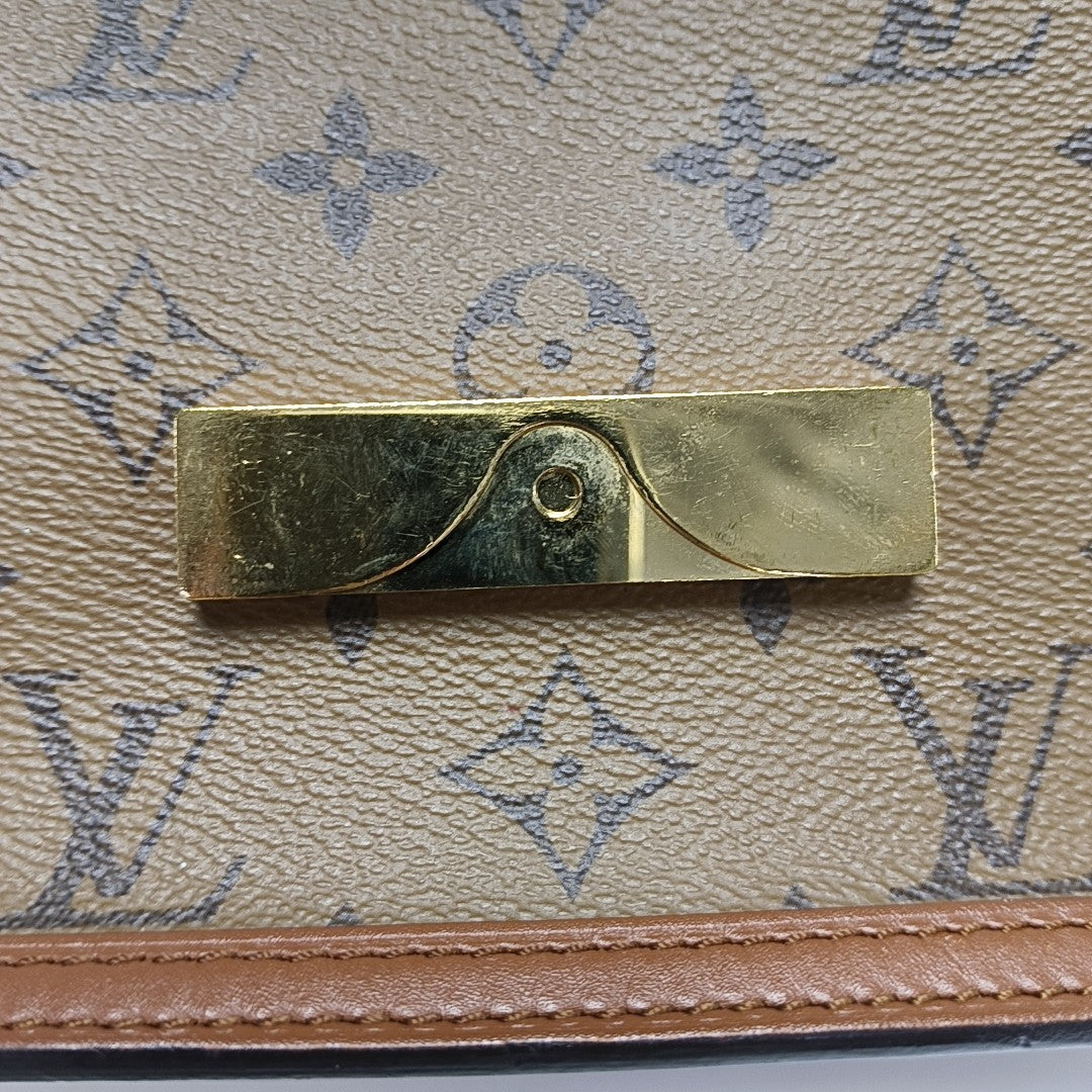 DAUPHINE Mini Monogram Coated Canvas Brown