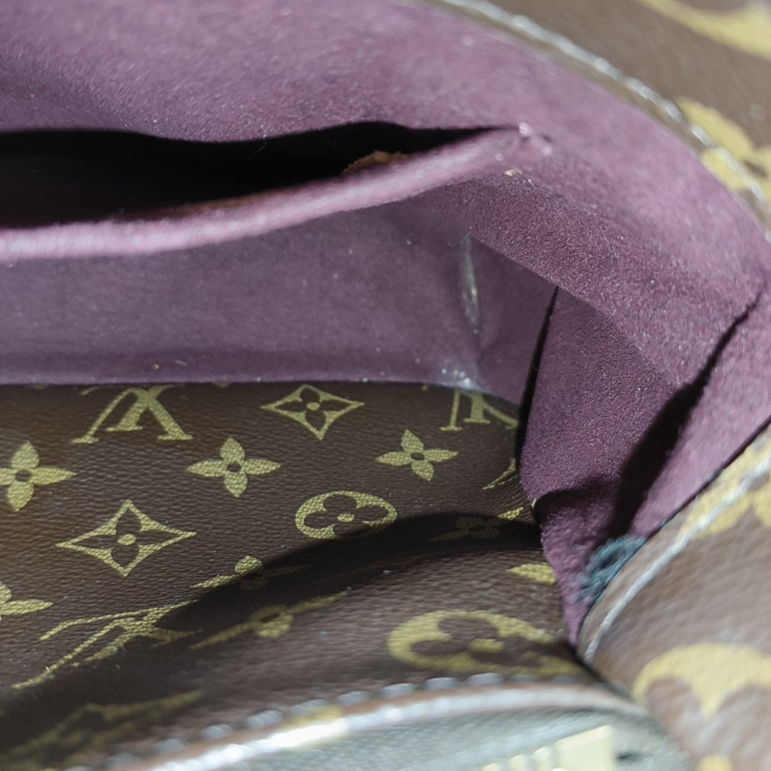 MONTAIGNE BB Monogram Coated Canvas Brown