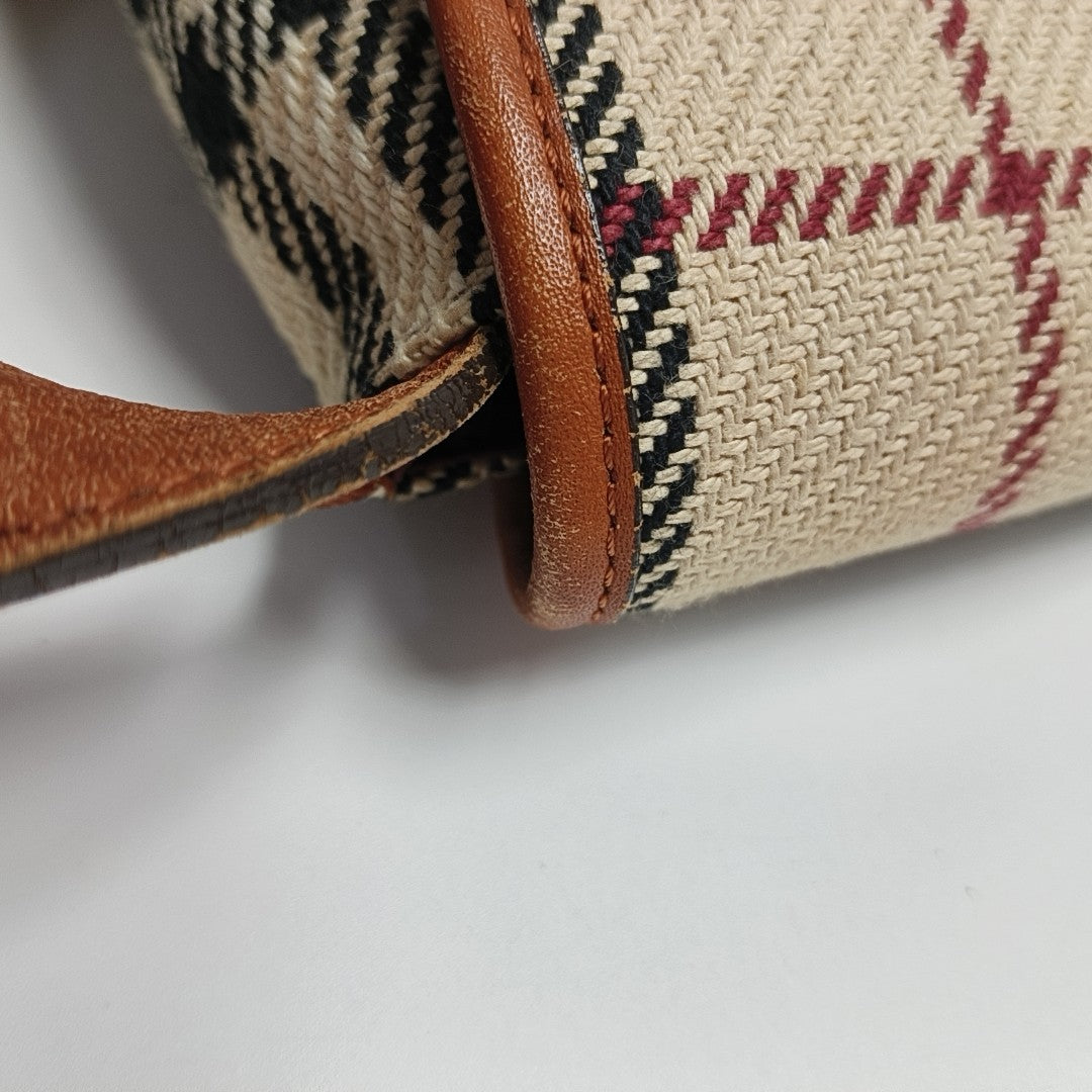Fabric Shoulder Bag Beige
