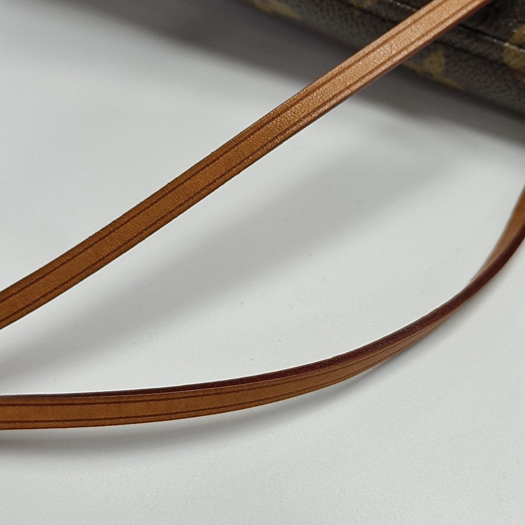 NEVERFULL MM Monogram Coated Canvas Brown