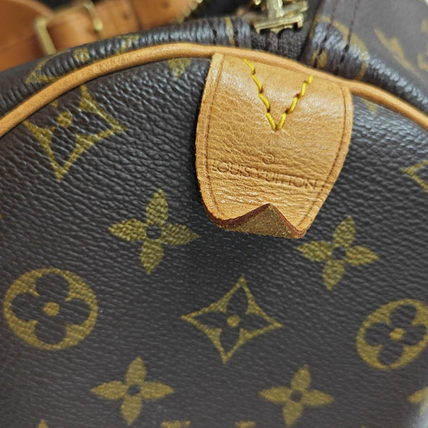 SAC SOUPLE 55 Monogram Coated Canvas Brown