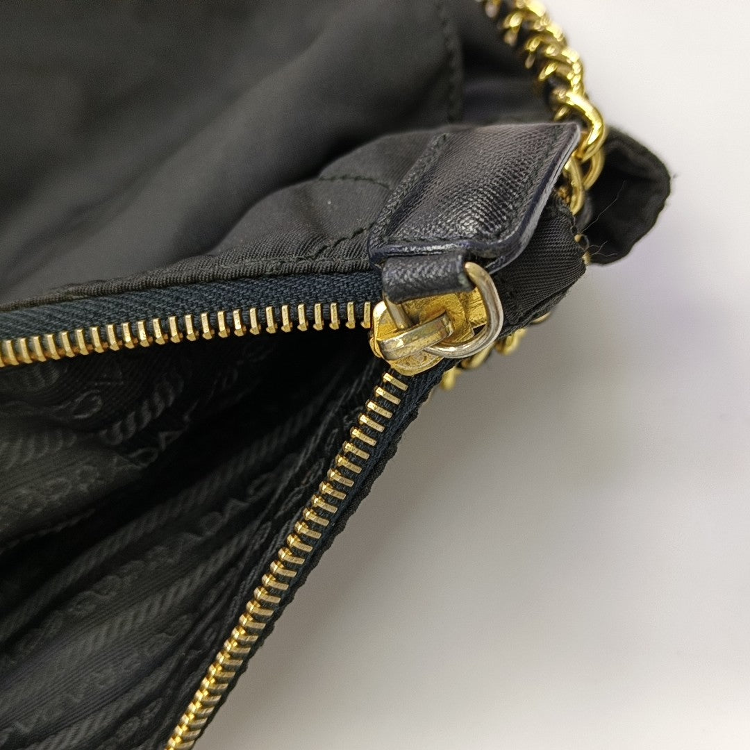 Nylon Quilted Nylon Black