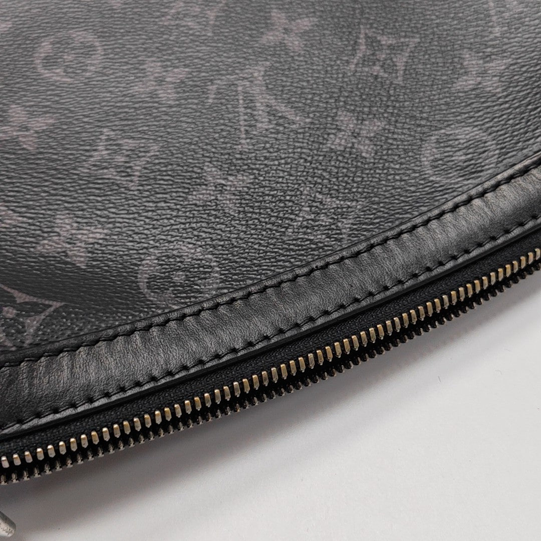TRIO Monogram Coated Canvas Gray