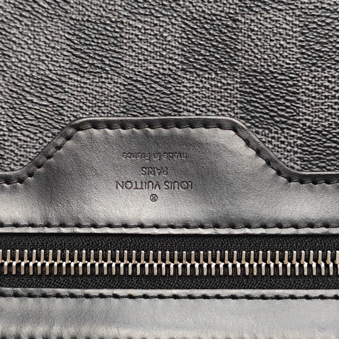 DANIEL GM Damier Graphite Coated Canvas Gray