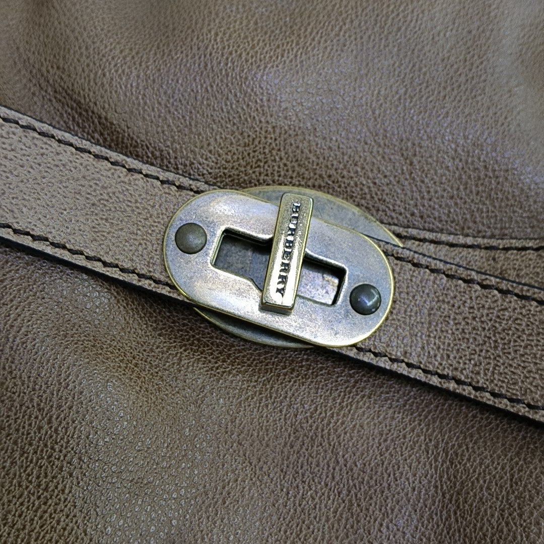 Calfskin Shoulder Bag Brown