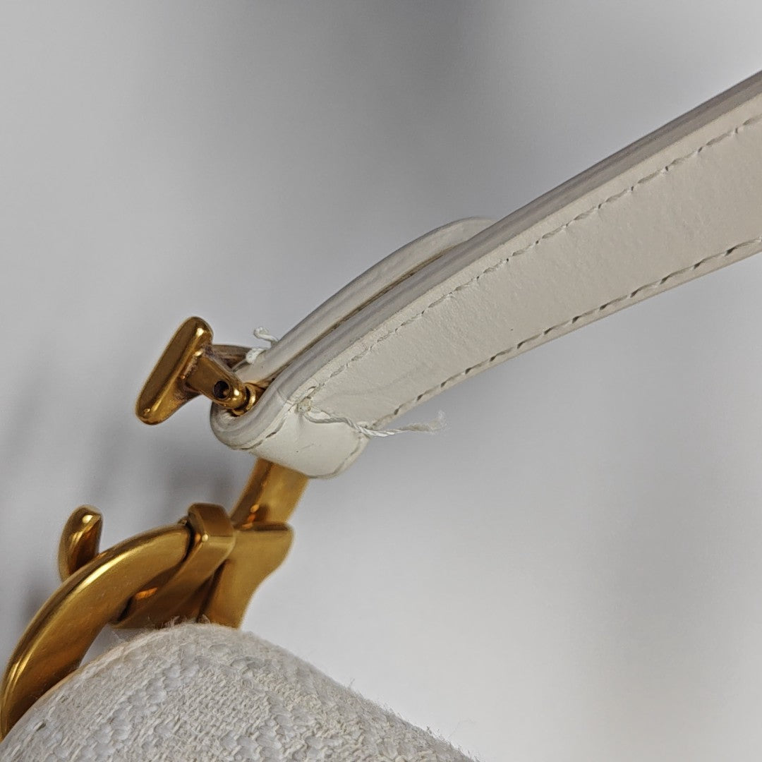 Saddle Mini Canvas White