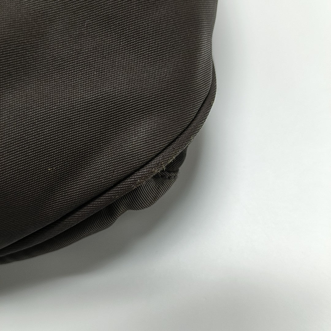 Nylon Shoulder Bag Brown