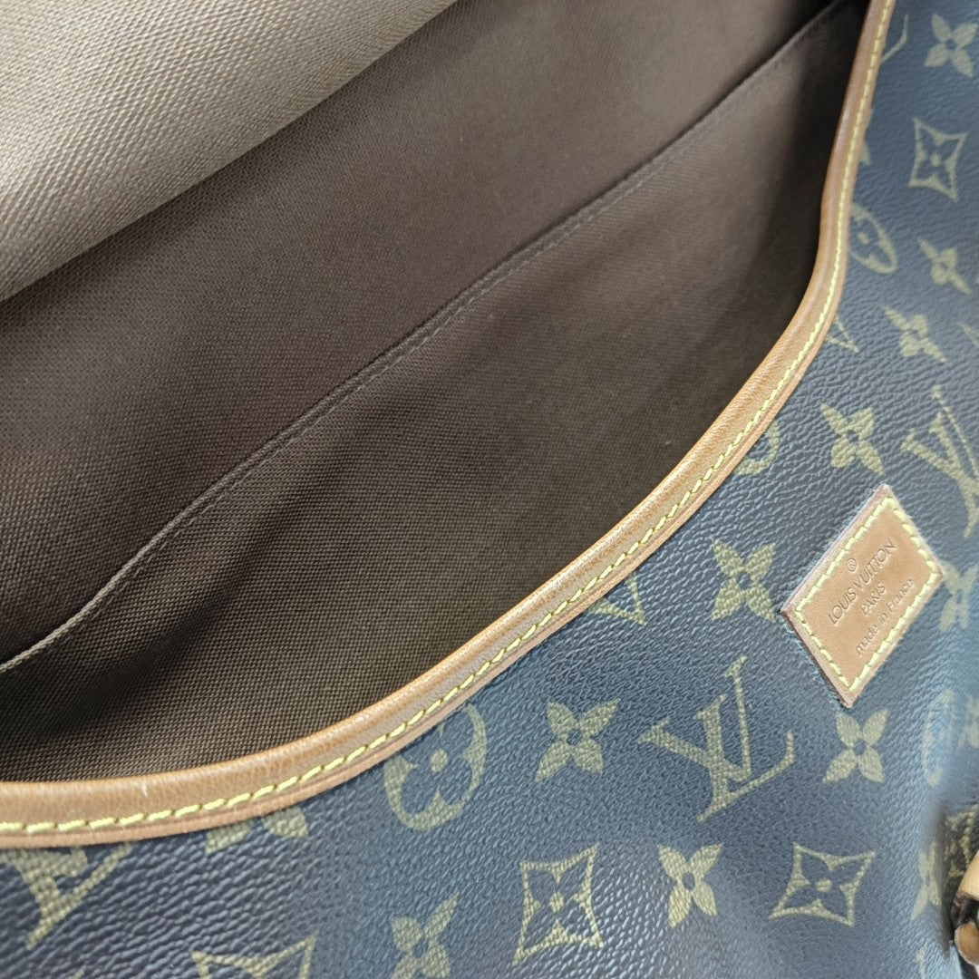 SAUMUR 35 Monogram Coated Canvas Brown