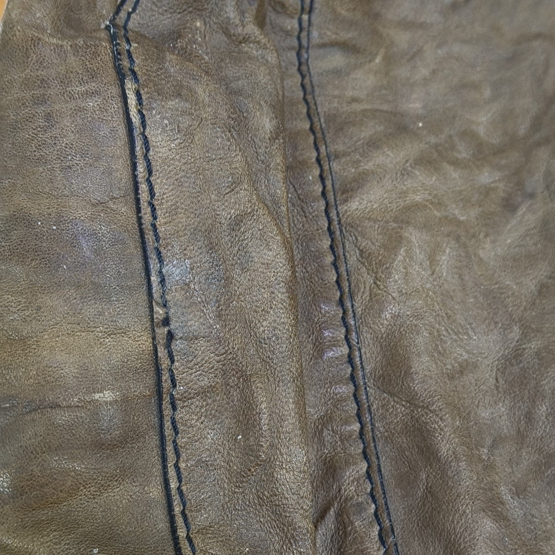 Calfskin Shoulder Bag Brown