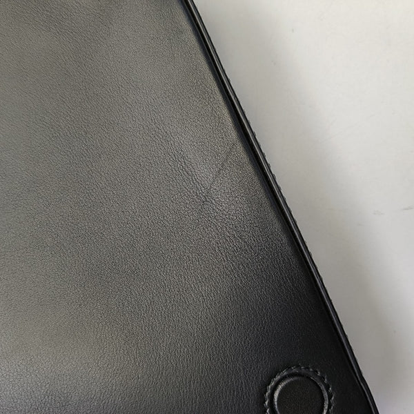 Calfskin Top Handle Bag Black
