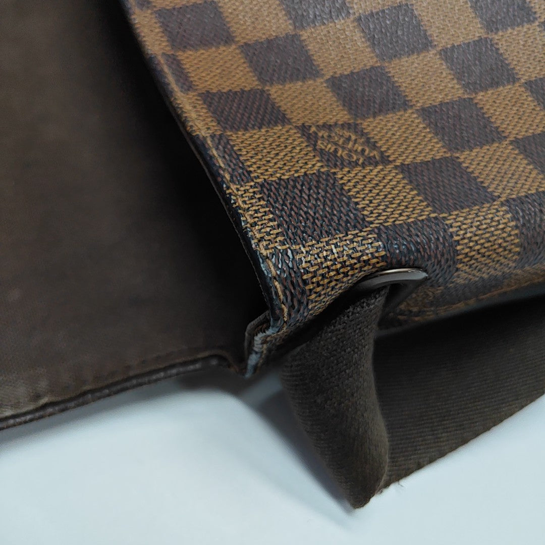 BROOKLYN PM Damier Ebene Coated Canvas Brown