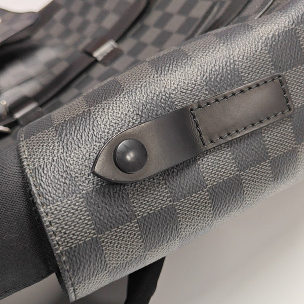 CHRISTOPHER MM Damier Graphite Coated Canvas Gray